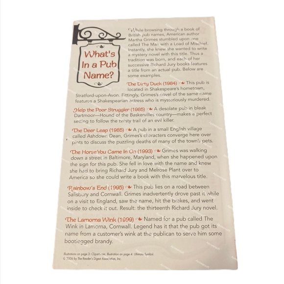 Martha Grimes The Man with a Load of Mischief - Picture 5 of 7